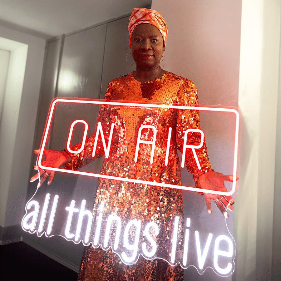 Angelique Kidjo Neon Sign Square